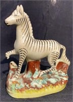 Antique "Staffordshire" Zebra - Made Circa 1860