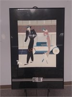 Strollin' Framed Vintage Art Poster Print