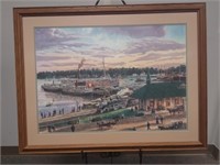 Framed Harbor Springs Michigan Art Poster