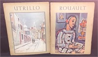 Lot of 2 Rare Art Books "Roualt" & "Utrillo"