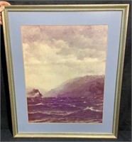 Framed Photograph of a "John Barrow" Painting