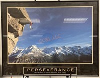 Perseverance Cliffhanger Framed Poster