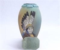 Rozart Pottery Twainware Native Chief Vase