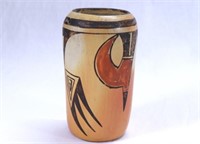 Antique Hopi Pottery Cylinder Vase