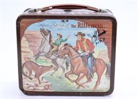 Autographed "The Rifleman" 1960 Aladdin Lunchbox