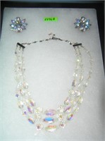Auroria Borealis quality necklace and earring set