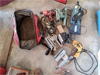Electric tools, drills and sanders mostly.