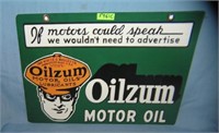 Oilzum motor oil retro style advertising sign