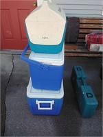 3 Coolers, Coleman, Playmate