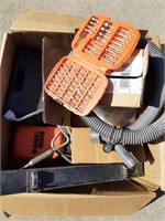 Lot of black and Decker bit set tools and more
