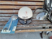 Motorcycle Helmet,  Face Shield & Mirror