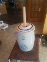 #2 Butter Churn Red Wing, lid not correct