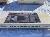 Unused 10' x 20' Metal Garage Shed