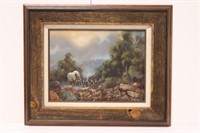 Ted Blaylock Stagecoach Canvas Painting