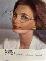 Sophia Loren signed Magazine Ad
