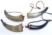 Powder Horns - Antique & Vintage Examples
