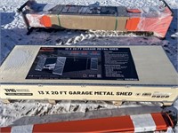 Unused 13' x 20' Metal Garage Shed