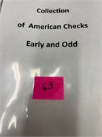 Antique American checks