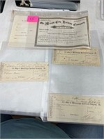 Railroad checks & documents