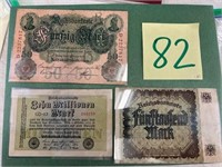 German banknotes