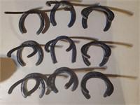 9 Sets of horse Shoes