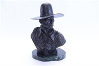 Bronze Cowboy Bust by Cecil Wakefield - 1970