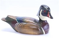 Handpainted Wood Duck Decoy - P Korman
