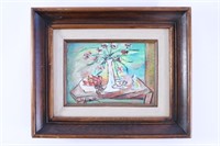 Artist Signed Small Oil on Canvas