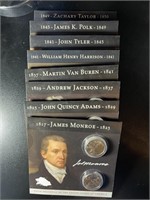 8 President Dollar Cards