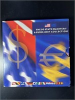 50 State Quarters and Euro Coin Collection