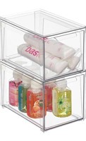 MDESIGN STACKABLE STORAGE CONTAINERS 3PCS 12X8