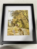 12 x 15IN PICTURE FRAME  - FRAME BACK DAMAGED AND