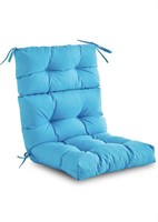 OUTDOOR/INDOOR HIGH BACK CHAIR CUSHION,AQUA BLUE