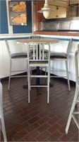 36" Tall Round Table And 4 Chairs