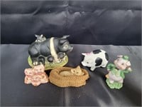 Pig Figurine Assortment 5 ea Resale Resale  $30