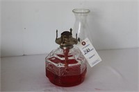 Oil Lamp Clear with Scene