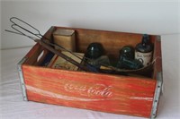 Coca-Cola Crate, Flyswatters,  Cigar Box,