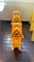 2 Stand Up Caution Signs