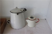 White Enamel Coffee Pots