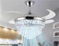 22IN LED CRYSTAL CEILING FAN WITH LIGHT