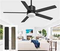 BLACK CEILING FANS WITH LIGHTS