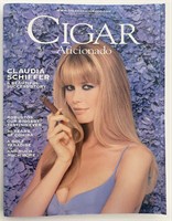 Cigar Aficionado Claudia Schiffer original vintage