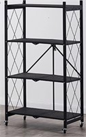 BRIGHTSHOW 4-TIER STORAGE SHELVES, COLLAPSIBLE -