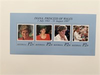 Botswana  Diana Princess of Wales commemorative st