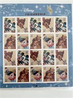 The Art of Disney Friendship Sheet of 20 x 37-cent