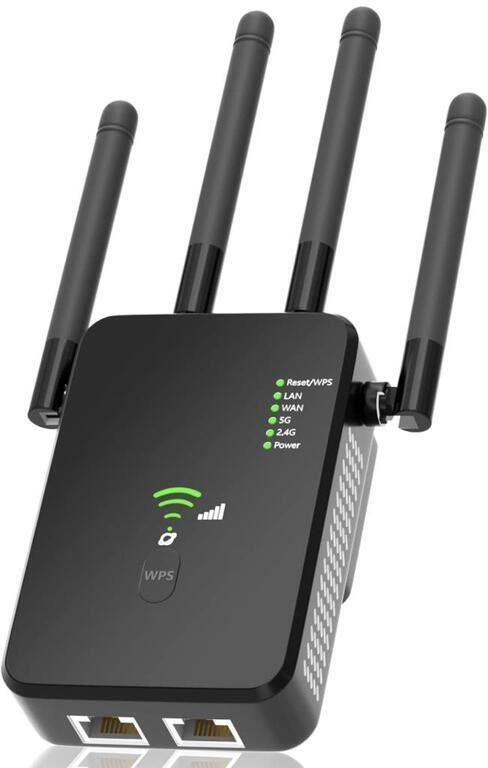 SDL WIFI EXTENDER 1200MBPS (BLACK) 7.5 INCH