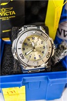 Invicta 50mm Transatlantic Quartz Ivory / Blue