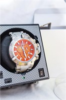 Invicta Subaqua Noma III Orange Dial with