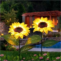 NEW! Kitvonn Outdoor Sunflower Solar Garden Decor