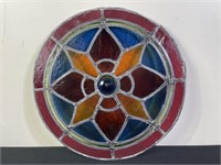 Leaded Stained Glass Round Window (A)
